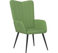 Chaise de relaxation Vert clair Velours