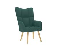 vidaXL Chaise de relaxation Vert foncé Tissu, chaise, fauteuil relax, fauteuil relax en tissu, chaise de salon, chaise en 4016772 Vert G