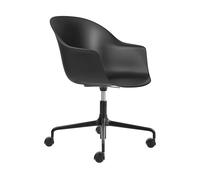 GUBI Bat Chaise de Bureau Noir Mat/Noir