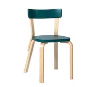 Chaise de Salle à Manger 69 Bouleau/Pétrole