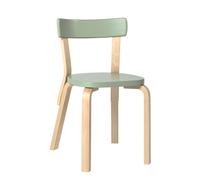 Chaise de Salle à Manger 69 en Bouleau/ Vert