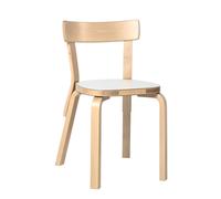 Chaise de Salle à Manger 69, Stratifié Blanc