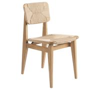 GUBI Chaise C-Chair oak oiled. assise et dossier en osier naturel