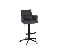 Chaise de salle à manger / chaise pivotante SOLAO LIFE HIGH Tissu anthracite