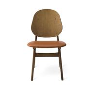 Chaise de Salle à Manger Chaleureuse et Noble, Style Nordique, en Teck, Chêne et Soie, 0250