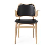 Chaise de Salle à Manger Chaleureuse et Nordique avec Assise et Dossier Rembourrés en chêne/Prescott 207