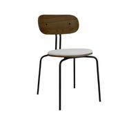 Chaise de Salle à Manger Curious en Chêne Fumé/ Noir/argent Sterling