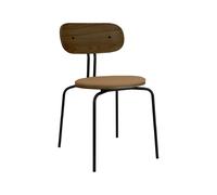 Chaise de Salle à Manger Curious en Chêne Fumé/ Noir/marron Sucre