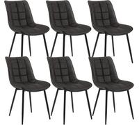 Chaise de Salle à Manger Design Moderne en Similicuir - WOLTU - Anthracite BH207an-6