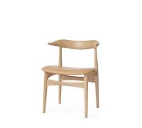 Chaise de Salle à Manger en Corne de Vache Style Nordique Chaleureux, Chêne/soavé