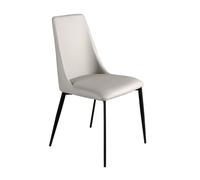 Chaise en similicuir gris clair 4184, 46 x 58 x 88 cm -