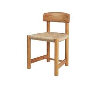 Chaise de Salle à Manger Gubi Daumiller, Jonc Naturel/doré