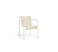 Chaise de Salle à Manger HAY Palissade Cord avec Accoudoirs, Blanc Crème