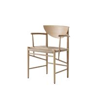 Chaise de Salle à Manger HM4 &Tradition avec Accoudoirs, Chêne Huilé