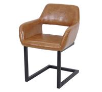Chaise mendler H. 80 cm non pliable interieur en metal marron Marron G