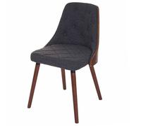 Chaise de conference en bois non pliable interieur H. 82 cm gris