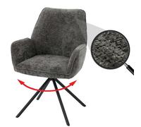 MENDLER Chaise de salle à manger HWC-G67 - Pivotante