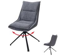 Mendler Chaise de Salle à Manger HWC-N71 Gris
