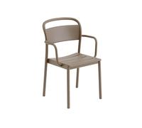 Muuto Chaise à accoudoirs Linear steel armchair Taupe