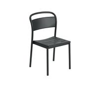 Chaise de Salle à Manger Linear en Acier Noir