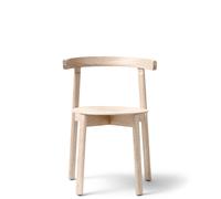 Chaise de Salle à Manger Luna en Chêne Huilé Blanc