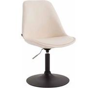 Chaise de salle à manger MAVERICK similicuir , Crème/Noir G