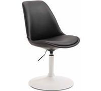 Chaise de salle à manger MAVERICK similicuir , Noir /Blanc G