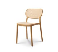 Chaise de salle à manger moutarde style vintage
