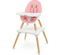 Chaise de salle à manger multifonctionnelle, table 2en1, Tuva, rose