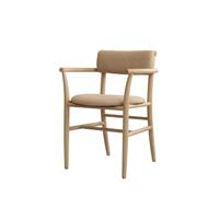 Chaise de Salle à Manger Nama avec Accoudoirs en Nubuck 101 Copenhagen