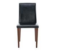 Chaise de salle à manger, Noir+Noyer Aosom France