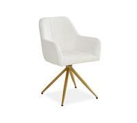 Chaise rembourrée Bou eige | unité | pivotant | avec accoudoirs | Cuisine Salle à manger Bureau