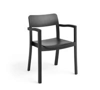 Chaise de Salle à Manger Pastis avec Accoudoirs Noir
