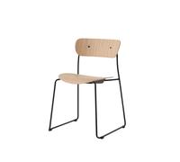 Chaise de Salle à Manger Pavilion AV51 Noir/ Chêne Laqué