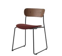 Chaise de Salle à Manger Pavilion AV52 Siège Rembourré Noir/ Fiord