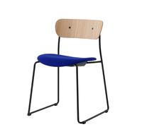 Chaise de Salle à Manger Pavilion AV52 Siège Rembourré Noir/ Hallingdal