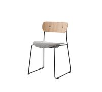 Chaise de Salle à Manger Pavilion AV52 Siège Rembourré Noir/ Sisu