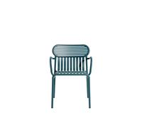 Chaise de Salle à Manger Petite Friture W ND avec Accoudoirs Bleu Océan