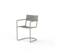 Chaise de Salle à Manger Sine avec Accoudoirs Gris