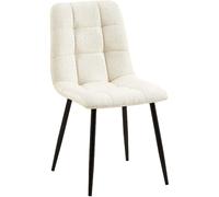 Chaise de salle à manger Tilde - Tissu/Velours