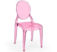 Chaise de Salle à Manger Transparente - Style Victoria Ghost Rose