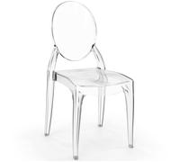 Chaise de Salle à Manger Transparente - Style Victoria Ghost Transparent