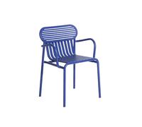 Chaise de salle à manger W ND avec accoudoirs Bleu