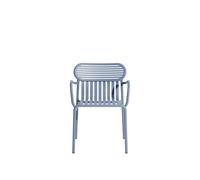 Chaise de salle à manger W ND avec accoudoirs, couleur Pigeon bleu