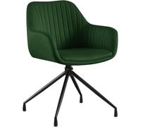 Chaise de salle à manger Welby en velours, couleur vert
