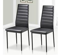 Chaise de Salle à Manger - YAHEETECH - Siège Rembourré Confortable Similicuir - Capacité 120kg