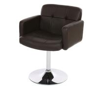 Mendler Chaise Orlando Similicuir Marron