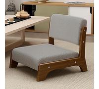 Chaise de sol japonaise, siège de méditation à dossier bas avec coussin doux, chaise tatami portable sans accoudoirs pour salon, chambre à coucher, lecture, baie vitrée