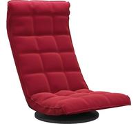 Chaise de sol pivotante Rouge bordeaux Velours