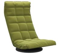 Chaise de sol pivotante Vert clair Velours
